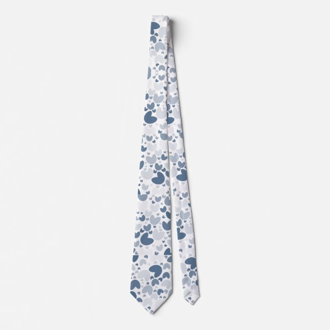 Blue heart Neck Tie (Front)