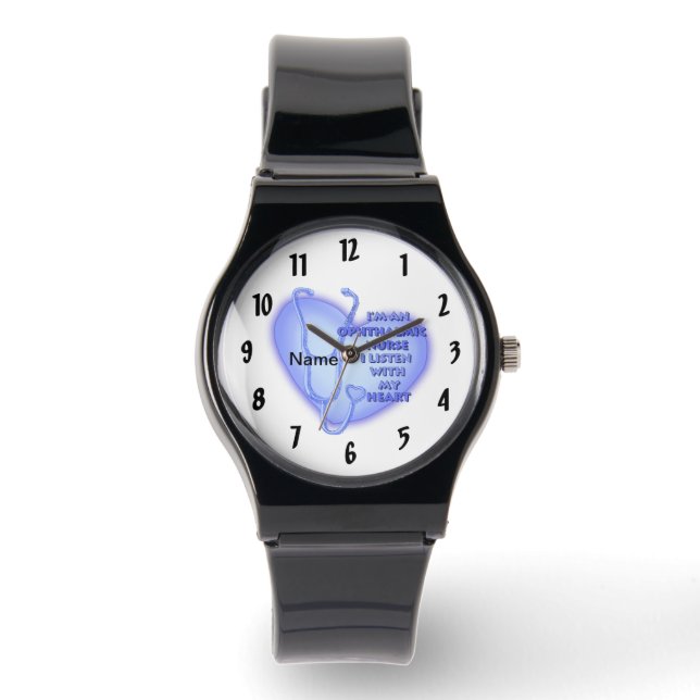 Blue Heart Ophthalmic Nurse Watch (Front)
