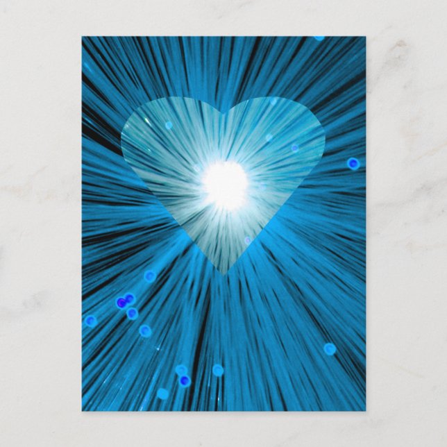 Blue Heart postcard vetical (Front)