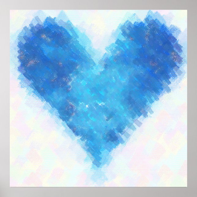 Blue Heart Poster (Front)