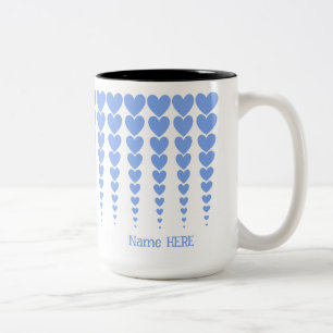 Blue Heart Tinsels, Best Teacher Ever Personalised Two-Tone Coffee Mug