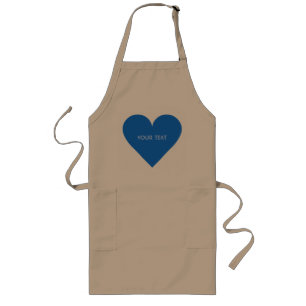 Blue Heart Valentine custom aprons