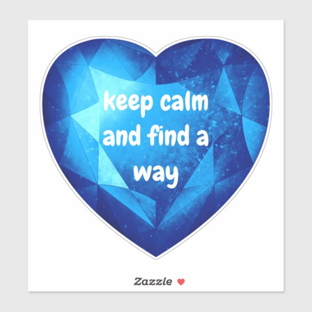 Blue Heart with Quote (Sheet)