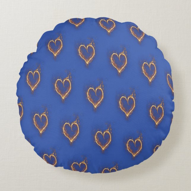 Blue Hearts - Create Your Own (CYO) - Pillow (Front)