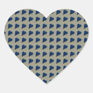 Blue Hearts Heart Sticker