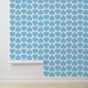 Blue Hearts Pattern, Romantic, Love Wallpaper