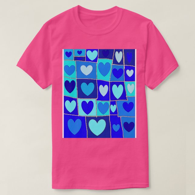 Blue Hearts Phone Case T-Shirt (Design Front)