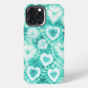Blue Hearts Tie Dye iPhone 13 Pro Max Case