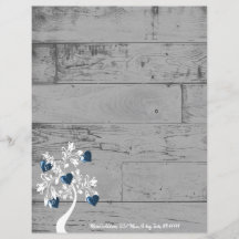 Blue Hearts Tree Personalised