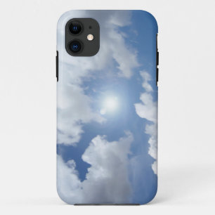 Blue Heaven Clouds + your ideas iPhone 11 Case