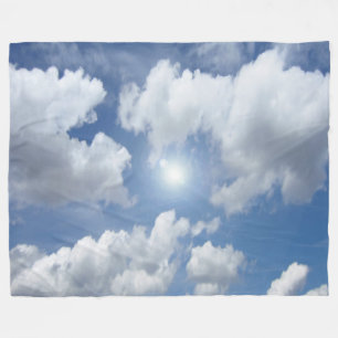 Blue Heaven Clouds + your ideas Fleece Blanket