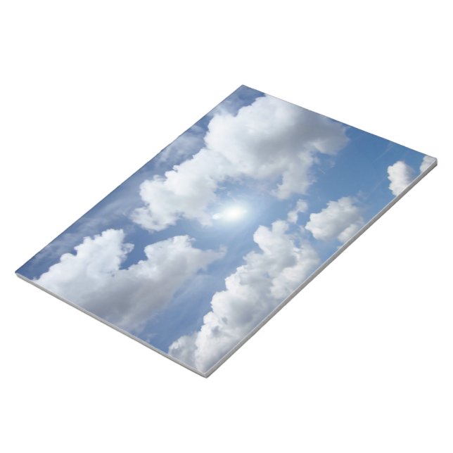 Blue Heaven Clouds + your ideas Notepad (Angled)