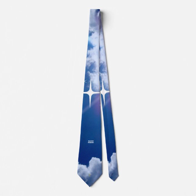 Blue Heaven with Golden Cross Tie (Front)