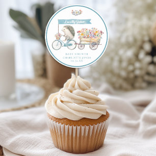 Blue Hedgehog Baby Shower Favour Sticker – Locally