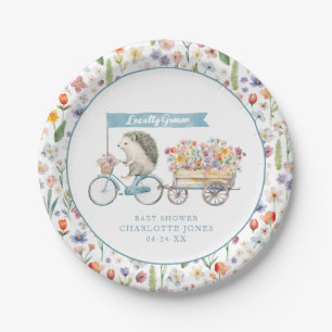 Blue Hedgehog Baby Shower Plates – Locally Grown