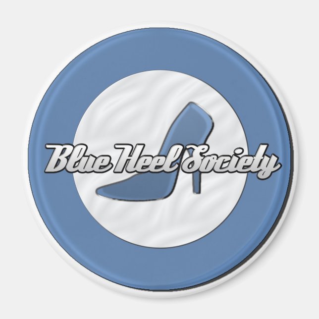 Blue Heel Society Magnet (Front)