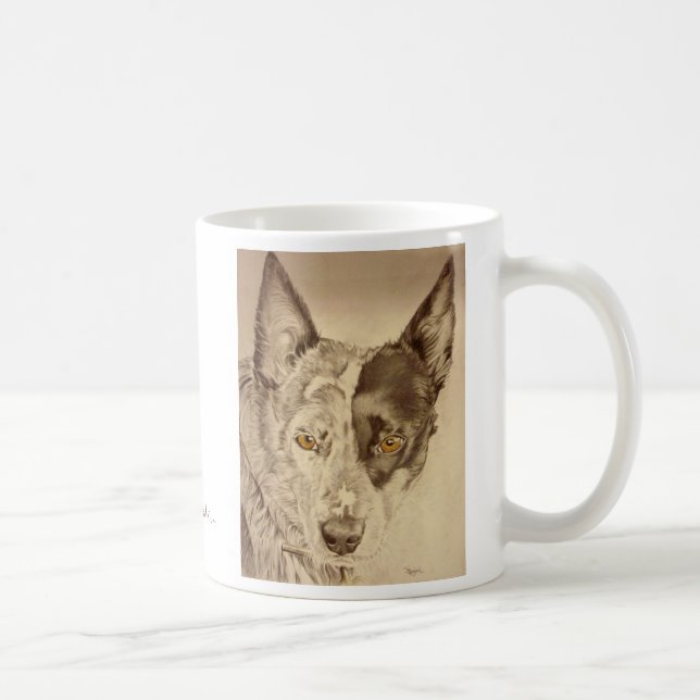Blue Heeler Australian Cattle Dog Coffee Mug (Right)
