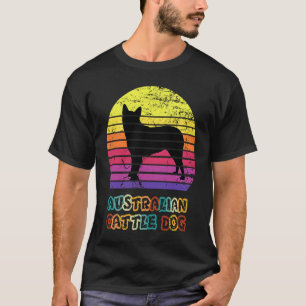 Blue Heeler Australian Cattle Dog Vintage Sunset   T-Shirt