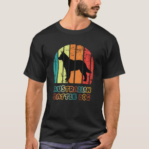 Blue Heeler Australian Cattle Dog Vintage Sunset   T-Shirt