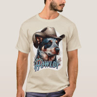 Blue Heeler Cowboy Dog Punny Howldy Cattle Dog
