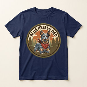 Blue Heeler Dad Tee Cattle Dog Dad Gift