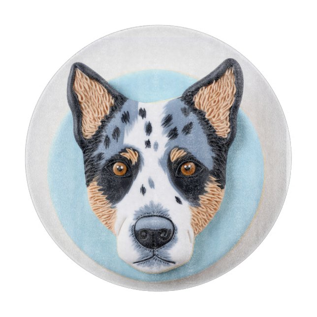 Blue Heeler Dog 3D Inspired Cutting Board (Front)