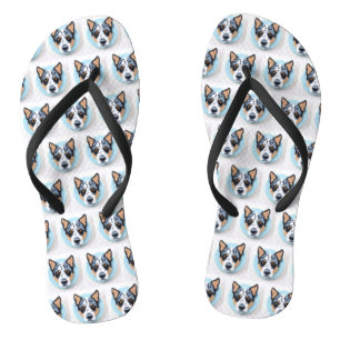 Blue Heeler Dog 3D Inspired Jandals