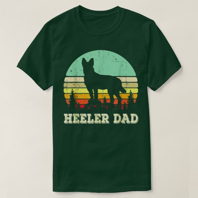 Blue Heeler Dog Dad Australian Cattle Dog Lovers F T-Shirt (Design Front)