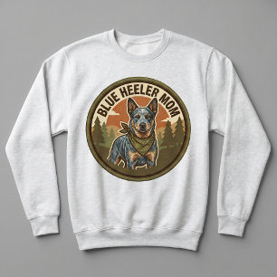 Blue Heeler Mum Crewneck Cattle Dog Mum Gift Sweatshirt
