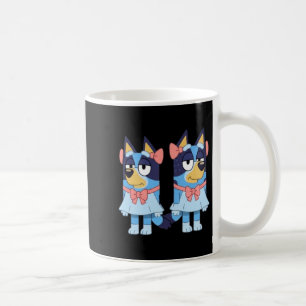 Blue Heeler Sisters In Dresses Coffee Mug