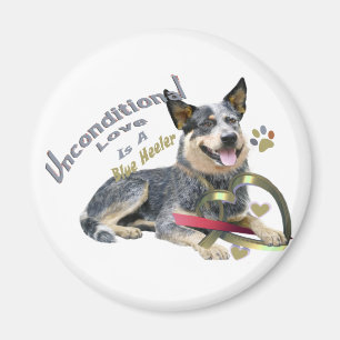 Blue Heeler Unconditional Love Magnet