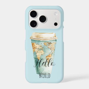 Blue Hello World Coffee Cup