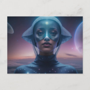 Blue Helmet ET Postcard