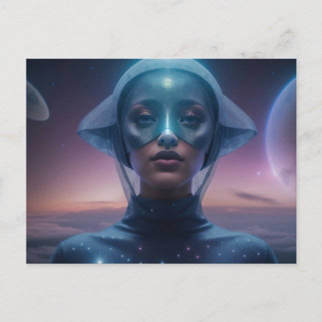 Blue Helmet ET Postcard (Front)