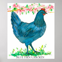 Blue Hen Chicken State Bird of Delaware