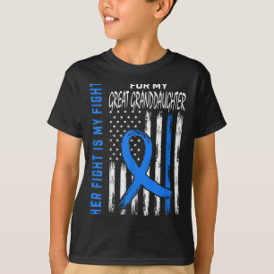 Blue Her Fight Diabetes Awareness Shirt Great Gran