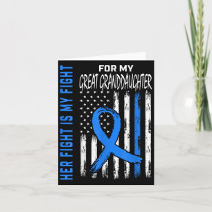 Blue Her Fight Diabetes Awareness Shirt Great Gran Card