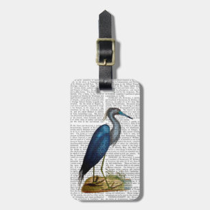 Blue Heron 3 2 Luggage Tag
