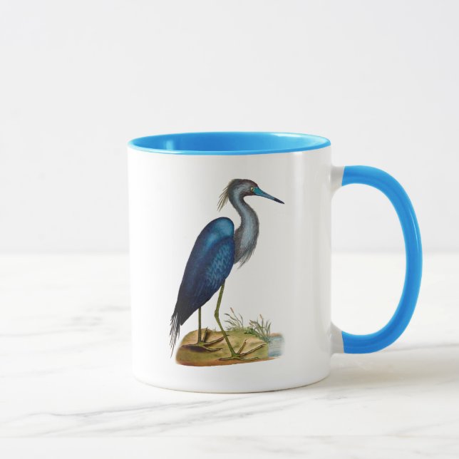Blue Heron 3 2 Mug (Right)