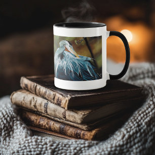 Blue Heron Bird Mug