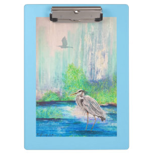 Blue Heron Clipboard 