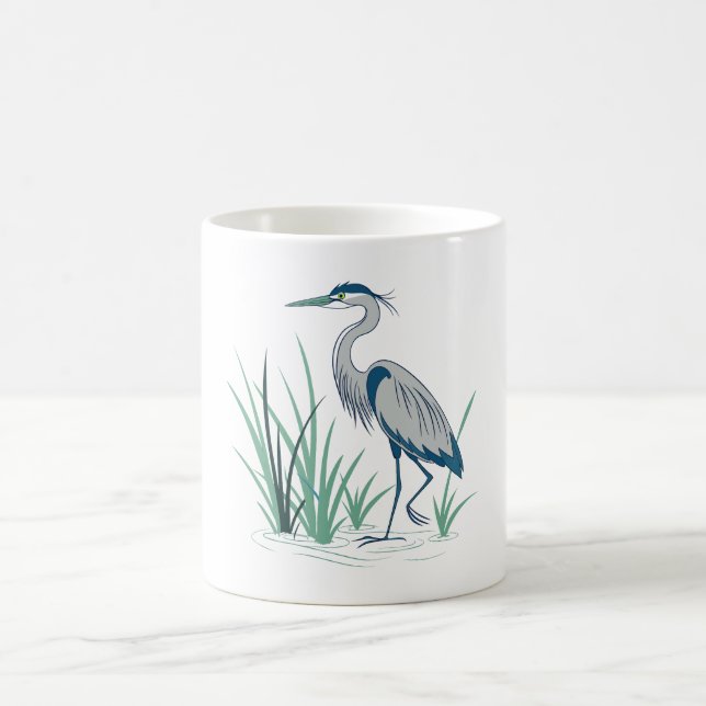 Blue Heron Coffee Mug (Center)