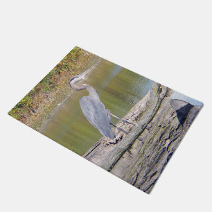 Blue Heron door mat
