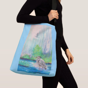 Blue Heron Grocery Bag