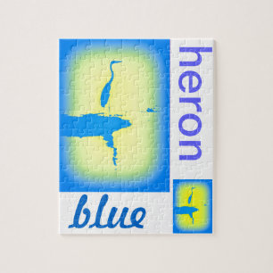 blue heron jigsaw puzzle