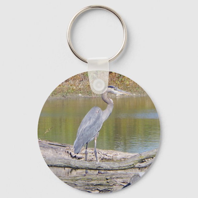 Blue Heron key chain (Front)