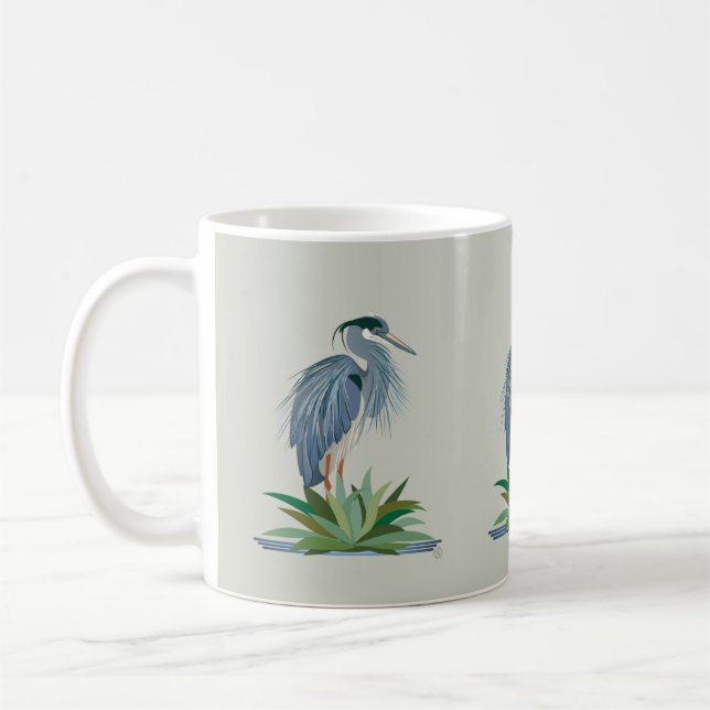 Blue Heron Mug (Left)