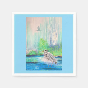 Blue Heron Napkin
