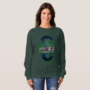 Blue Heron Nature Painting Personalised Sweatshirt