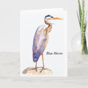 Blue Heron note card